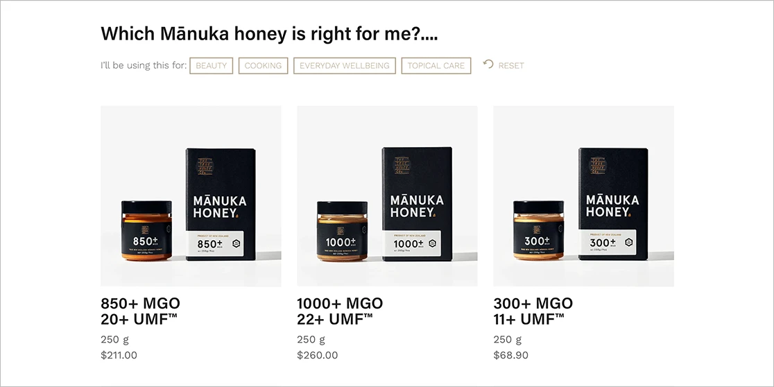 True Honey Co. Products screenshot